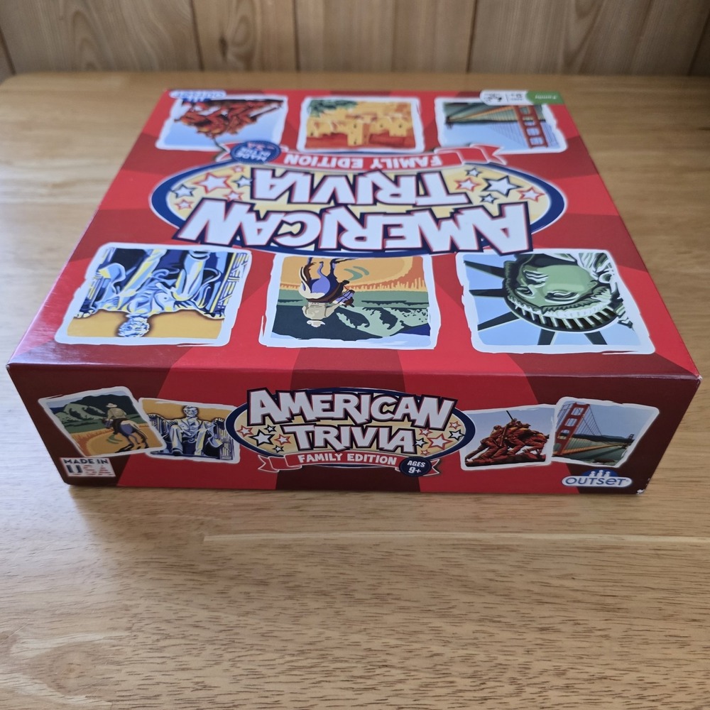 American Trivia Family‎ Edition Board Game COMPLETE 2017 Outset Ages 9+ - Picture 4 of 7